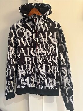 BURTON DRYRIDE WEATHERPROOF FULL ZIP FLEECE HOODIE MENS SZ Small